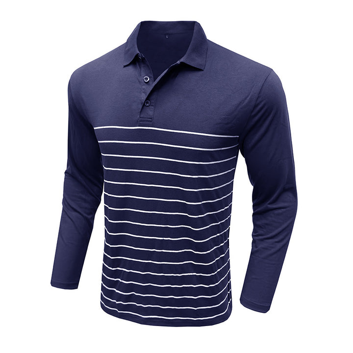 Herrer Langærmet Poloshirt Stilla