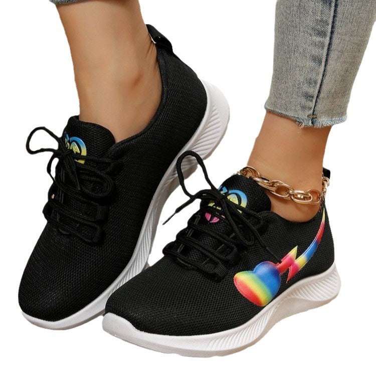 Dame Sporty Sneakers med innovativ farvesammensætning og åndbart overmateriale Stilla