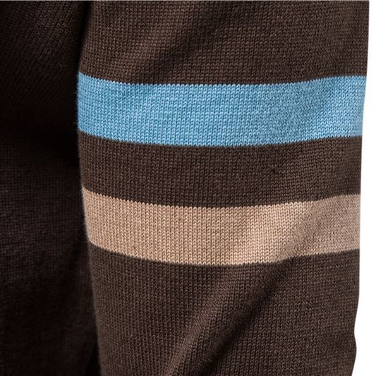 Herrer strikjakke med moderne lynlås og sporty detaljer Stilla