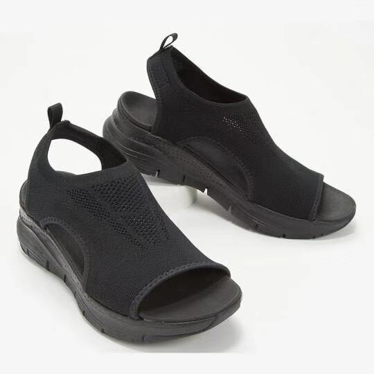Dame Åndbare Slip-On Sandaler med ergonomisk Design og fleksibel Såle Stilla