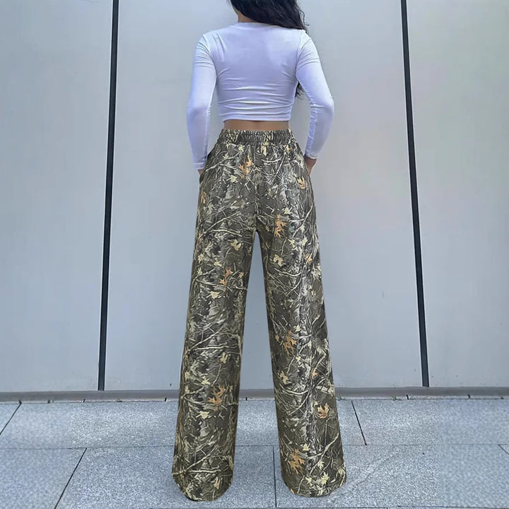 Dame Camouflage Relaxed Fit Jogger-bukser Stilla