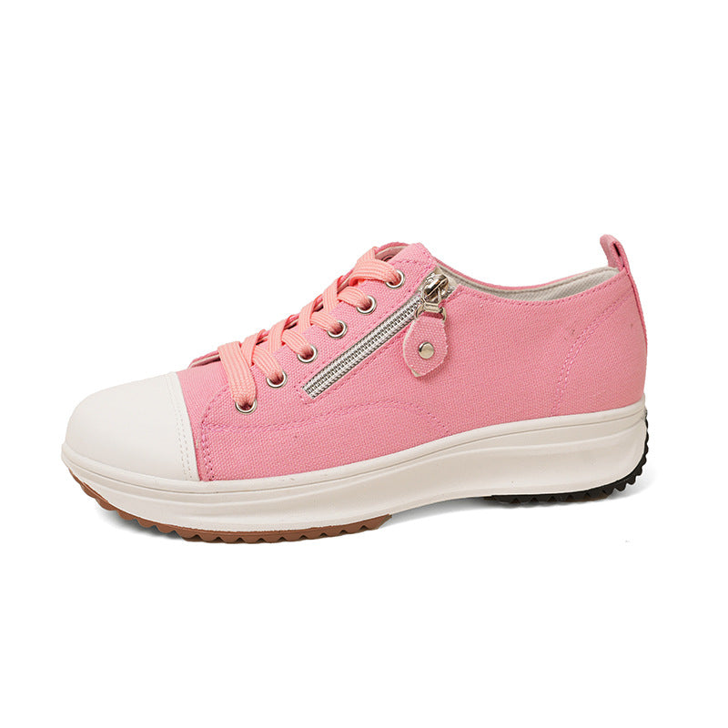 Dame Sneakers med praktisk lynlås og komfortabel sål Stilla