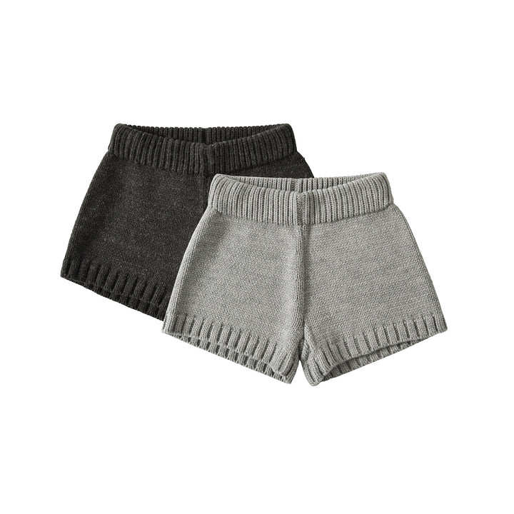 Damer strikkede sommer-shorts med elastisk talje og sidelægger Stilla