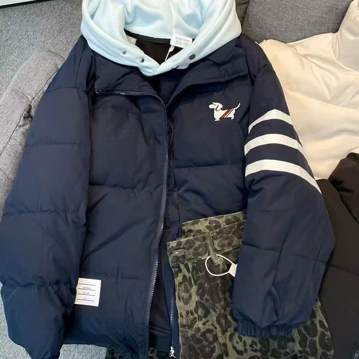 Kvinders oversized vinterjakke med quiltet design Stilla