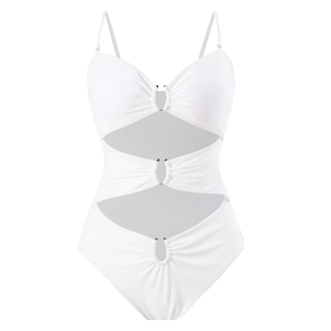 Dame én-delt badedragt med elegant cut-out-design og justerbare stropper Stilla