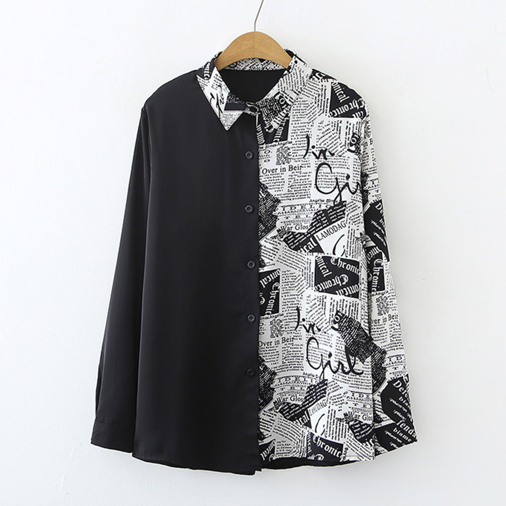 Kvinders Mode Bluse med Kreativ Print Stilla