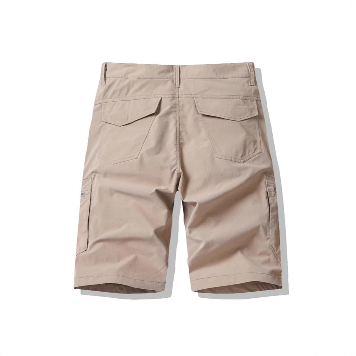 Herrer Funktions-Cargoshorts med praktiske lynlåslommer Stilla