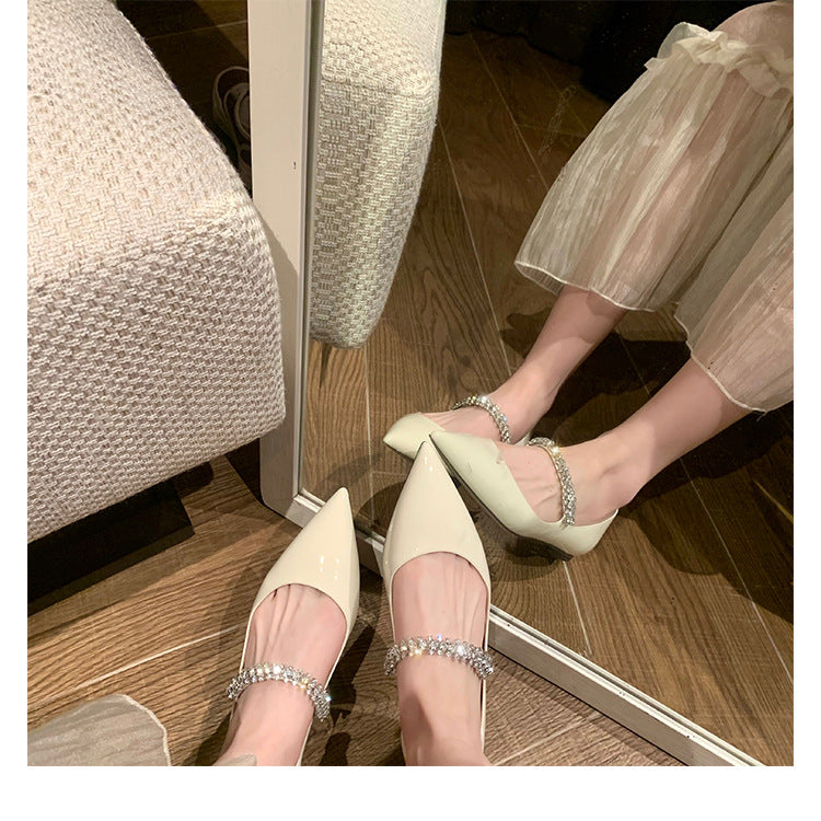 Dame ballerinas med glitrende strassbesætning og stilfuldt design Stilla