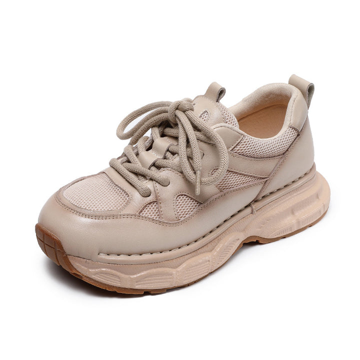 Dame Chunky Lifestyle Sneaker med mesh-indsatser og støttende sål Stilla