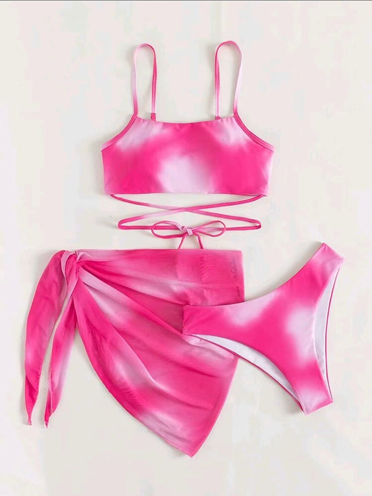 Dame Bikini Sæt med asymmetrisk Nederdel Stilla
