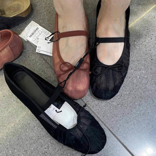 Dame elegante ballerina-flade med sløjfedetalje Stilla 1749658493