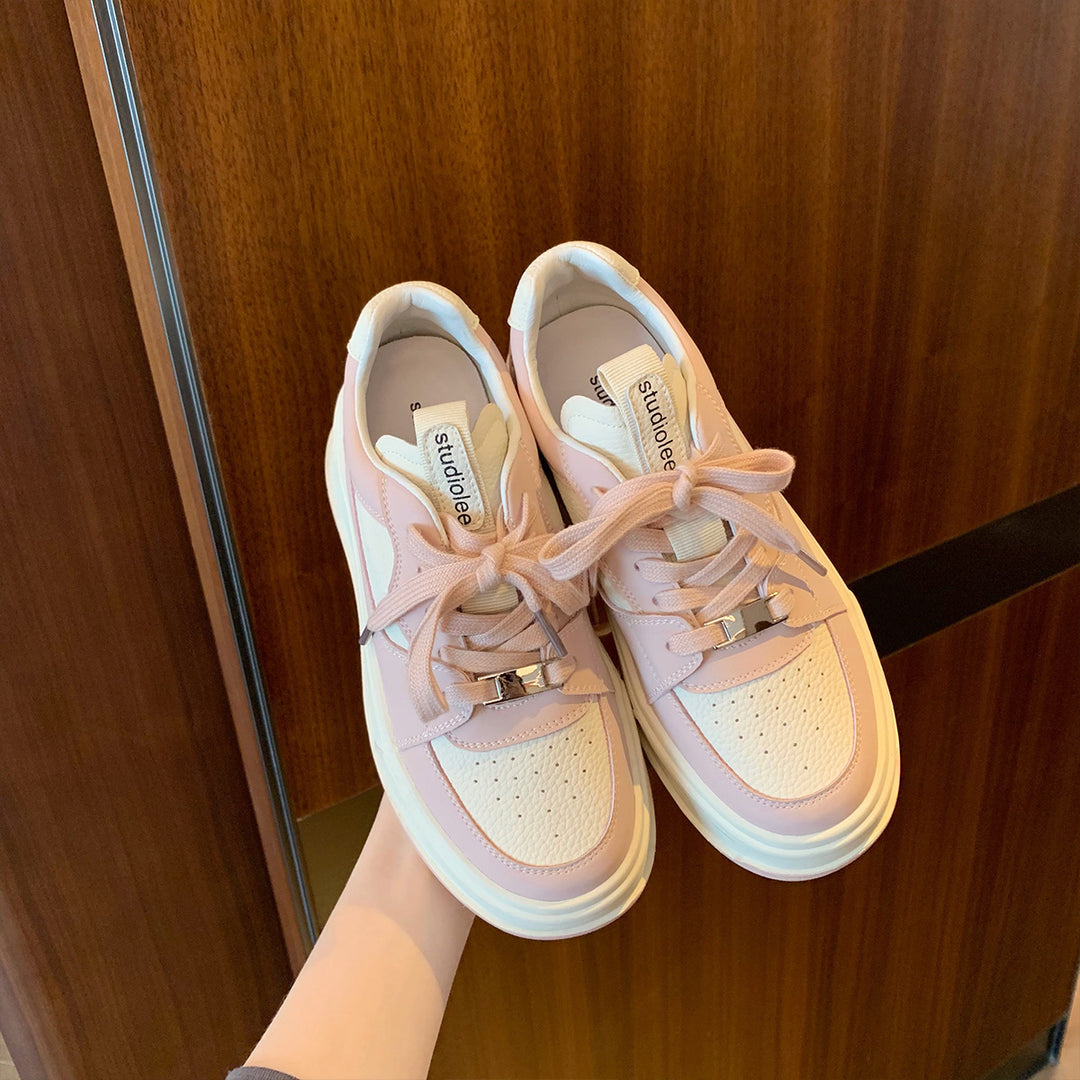 Dame Fritid Snøresneakers med forhøjet design Stilla