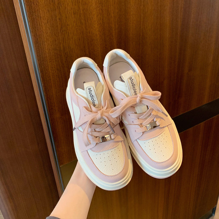 Dame Fritid Snøresneakers med forhøjet design Stilla