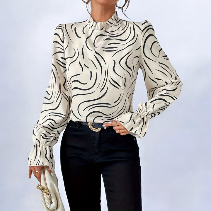 Stilla | Elegant mønsterbluse