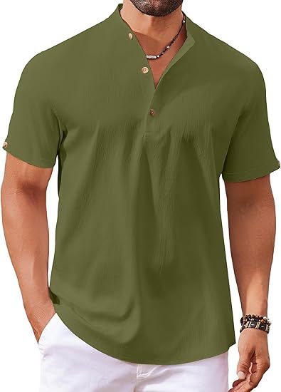 Herrer Kortærmet Knappen skjorte Polo-Shirt Stilla