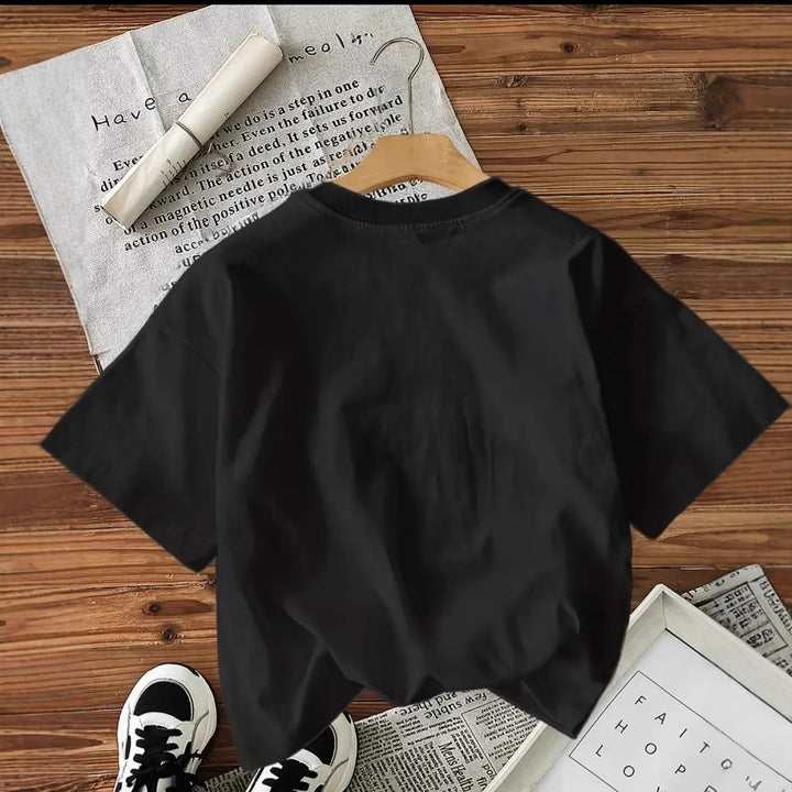 Dame T-shirt med kreativ statementtryk og afslappet pasform Stilla