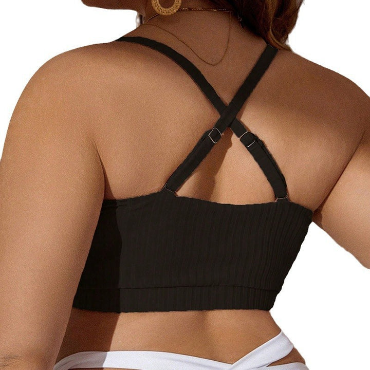 Dame Push-Up-Bikinioberteil med raffineret indpakningsdesign Skovae
