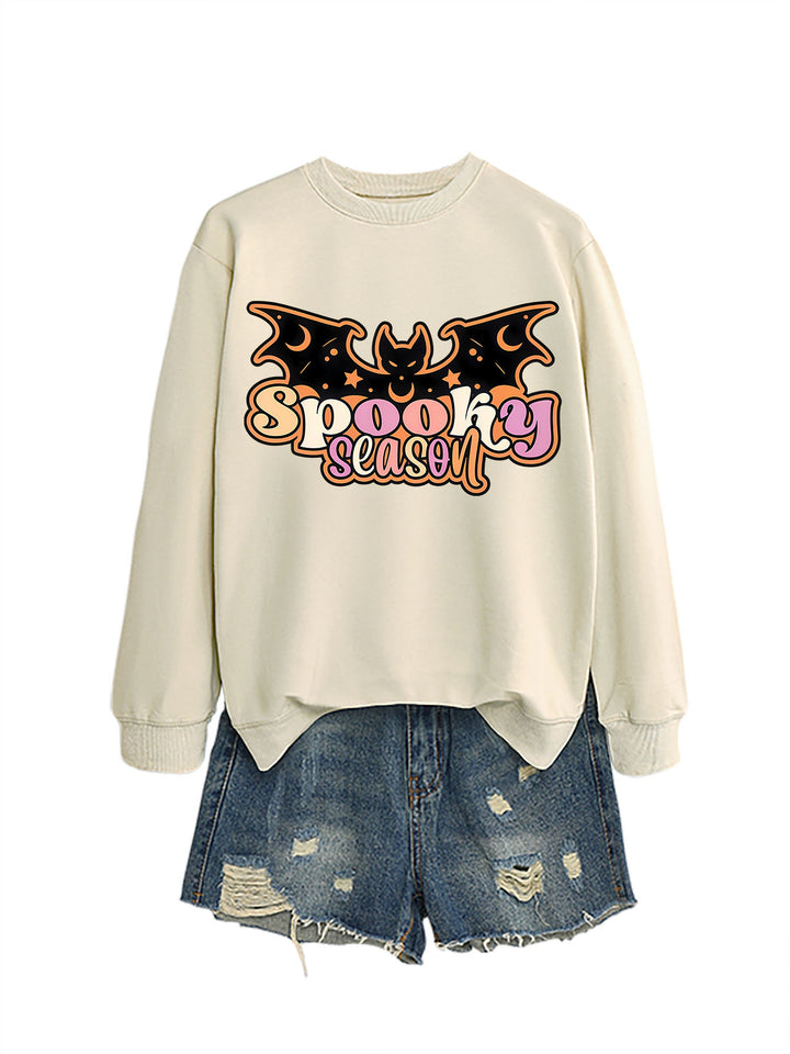 Kvinders sweatshirt med kreativ Halloween-design Stilla
