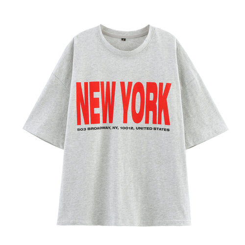 Femme Grafiktryk Oversized T-Shirt Stilla