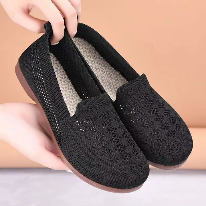 Femme Åndbar Hæklet Slip-On Flad Stilla