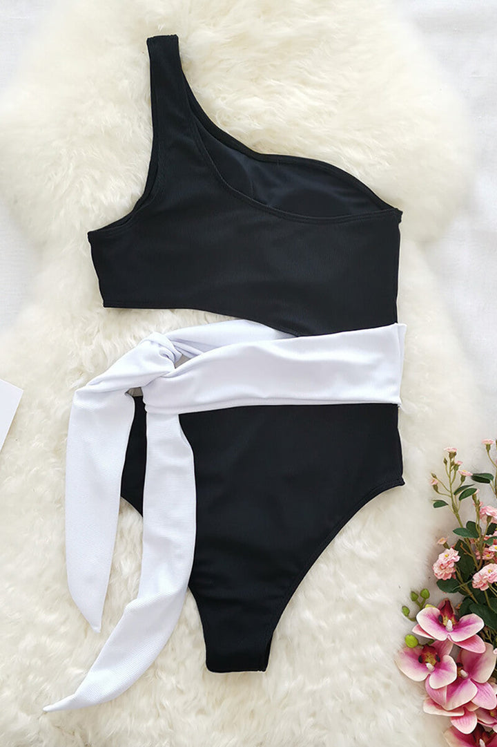 Stilla | Asymmetrisk Badedragt Med Tofarvet Butterfly