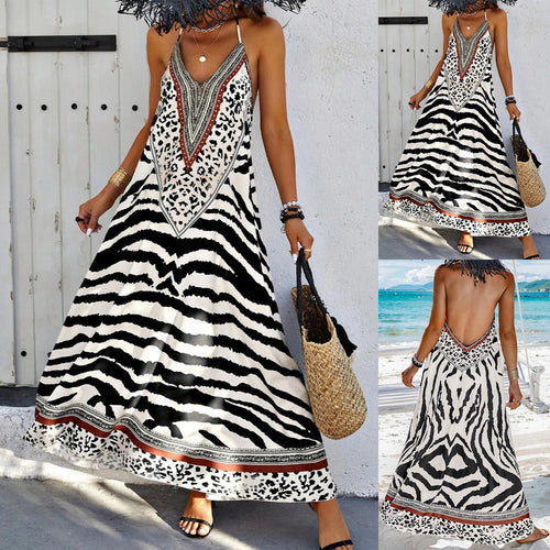 Kvinder Bohemian Chic Maxi Kjole Stilla