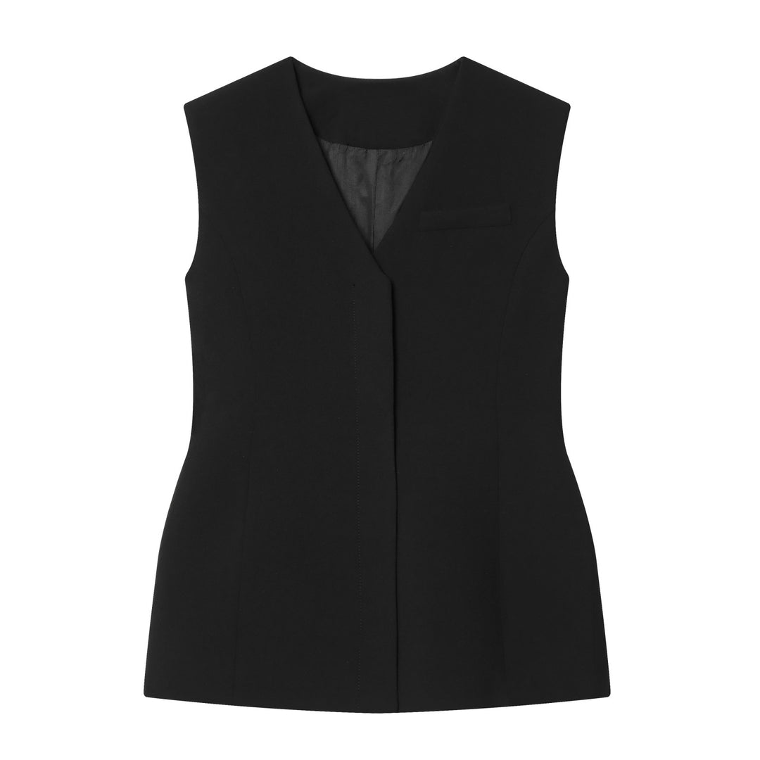 Dame elegant ærmeløs bluse Skovae