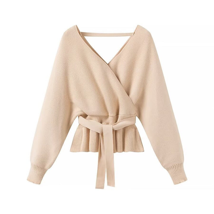 Femme Wickeltop med elegant sløjfedetail Stilla