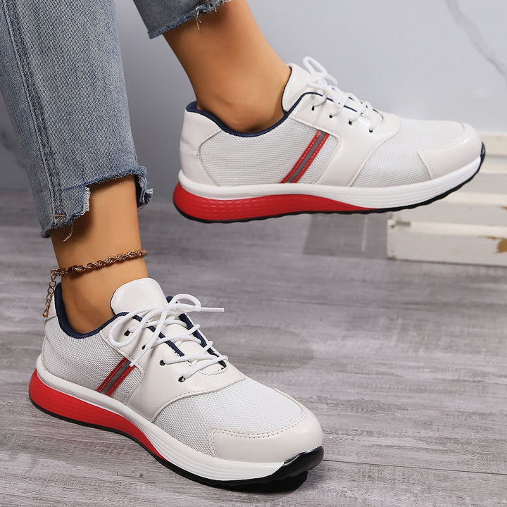 Dame sporty sneakers med åndbart mesh-overmateriale og støddæmpende sål Stilla