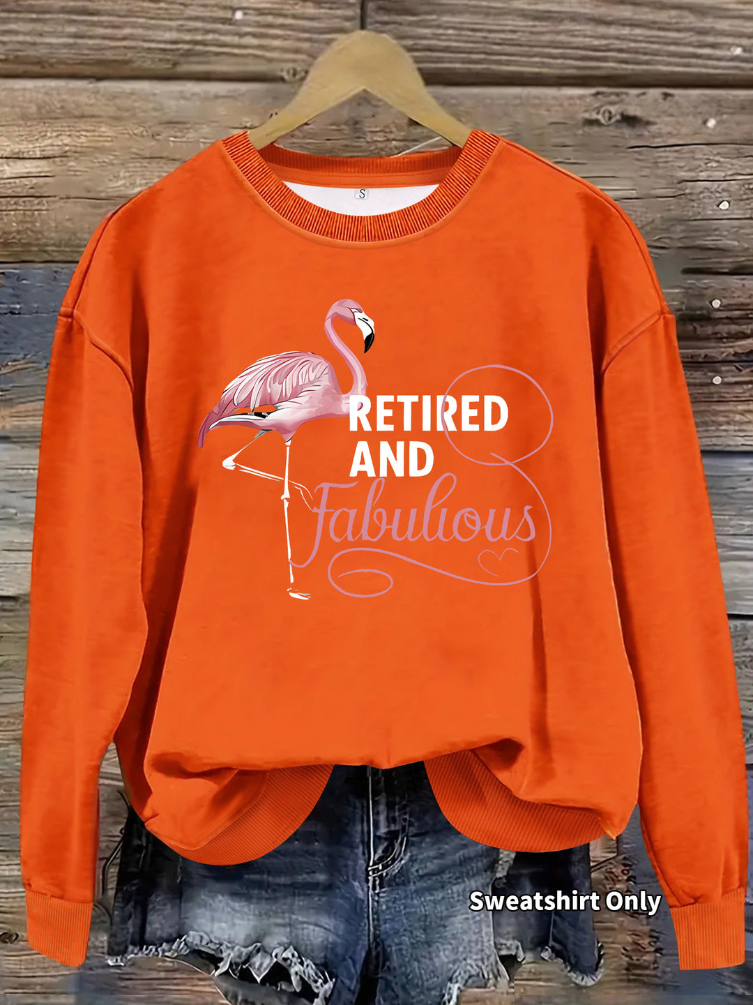 Kvinders sweatshirt med unikt flamingo motiv og inspirerende print Stilla