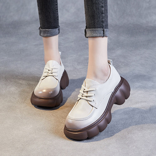 Femme Chunky Platform Snørresko med elegant design Stilla
