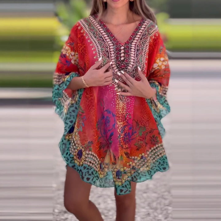 Kvinder Bohemian Kaftan Kjole Stilla
