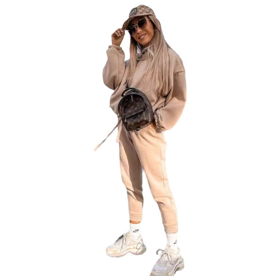 Stilla | Moderigtigt ensfarvet sweatshirt casual sæt