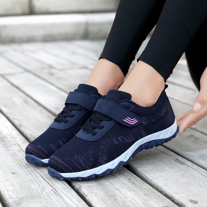 Dame Alsidige Komfort Sport Sneakers med justerbar rem Stilla