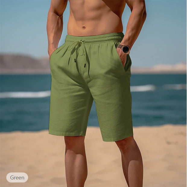 Herrer casual strandshorts med elastisk talje og sidelommer Stilla