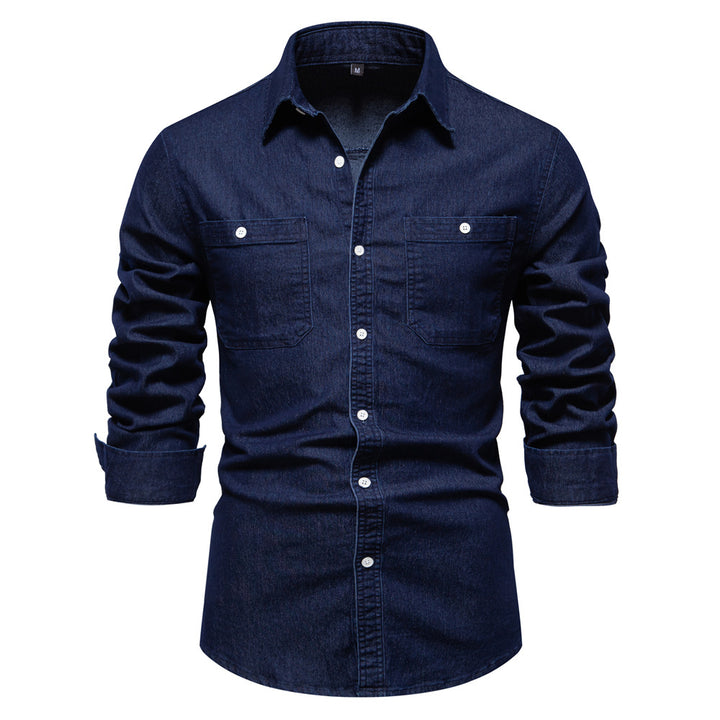 Herre Denim Skjorte Stilla