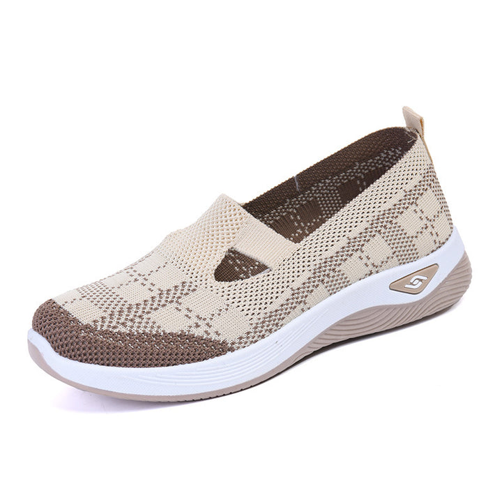 Femme Flexible Slip-On Mesh Gå Sko Stilla