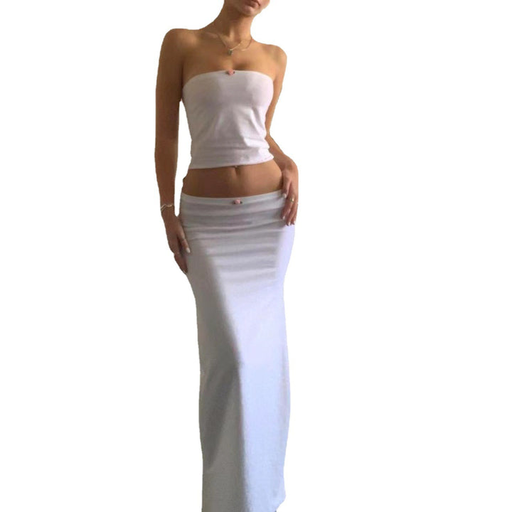 Damer Sleek Bandeau-top med figursyet nederdel Stilla