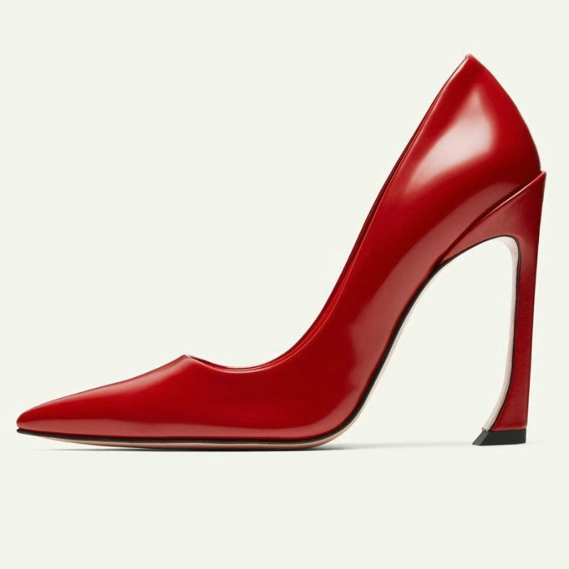 Femme Højglans Spidse Stiletto Pumps Stilla