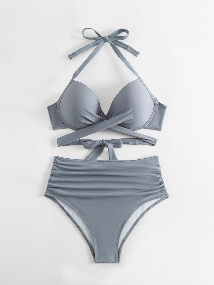 Dame High-Rise Ruching Bikini Sæt Stilla