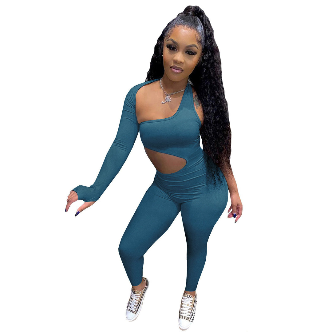 Dame heldragt med cut-out og asymmetrisk snit Stilla