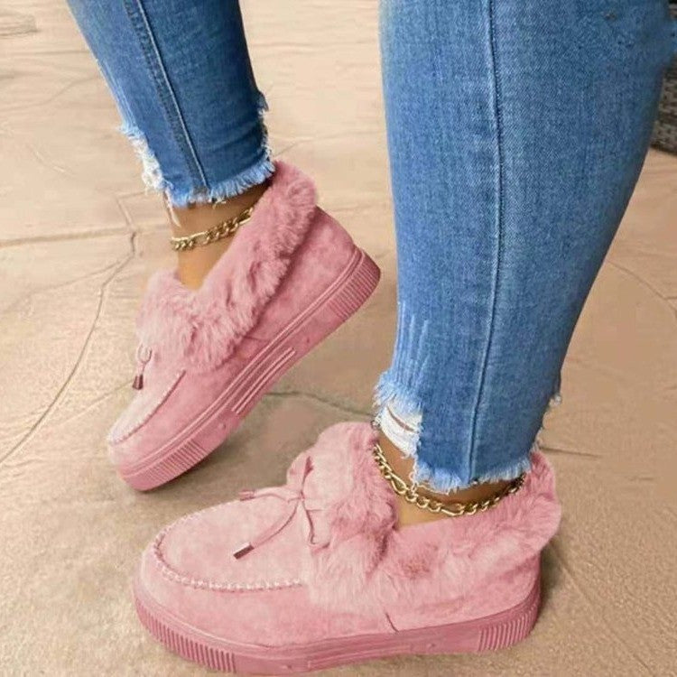 Dame fluffy sneakers med moderigtigt design og behageligt indre for Stilla