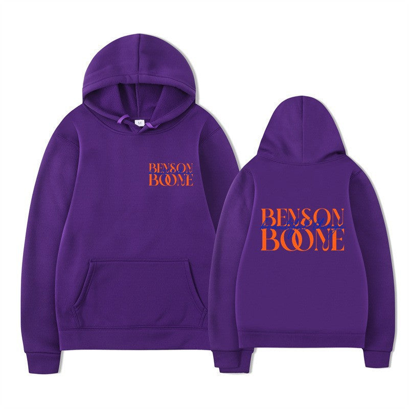Dame hoodie med kreativt print og blød indvendig Skovae