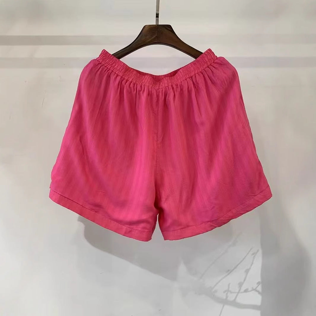 Femme Letvægts Afslappet Pasform Sommer Shorts Stilla