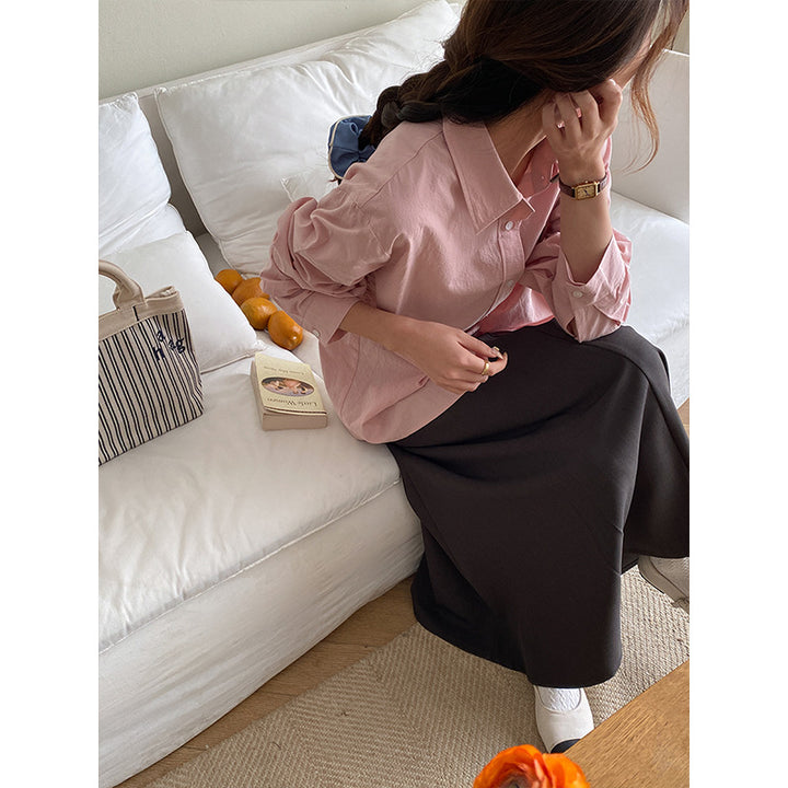 Damer elegant bluse med præcis pasform og fine detaljer Stilla