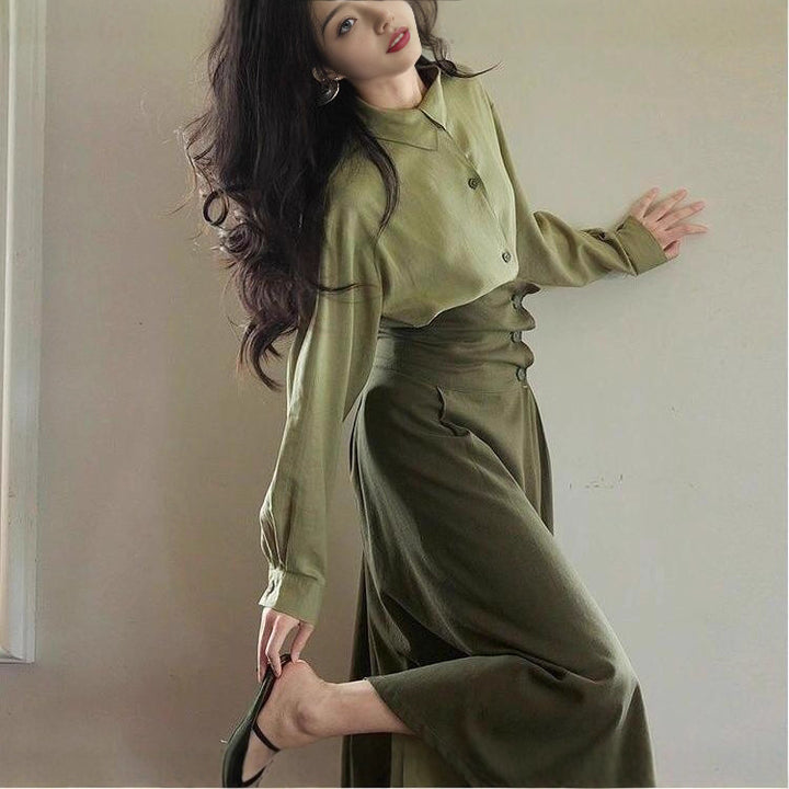 Dame Elegant og moderne maxi nederdel med kop snit Stilla