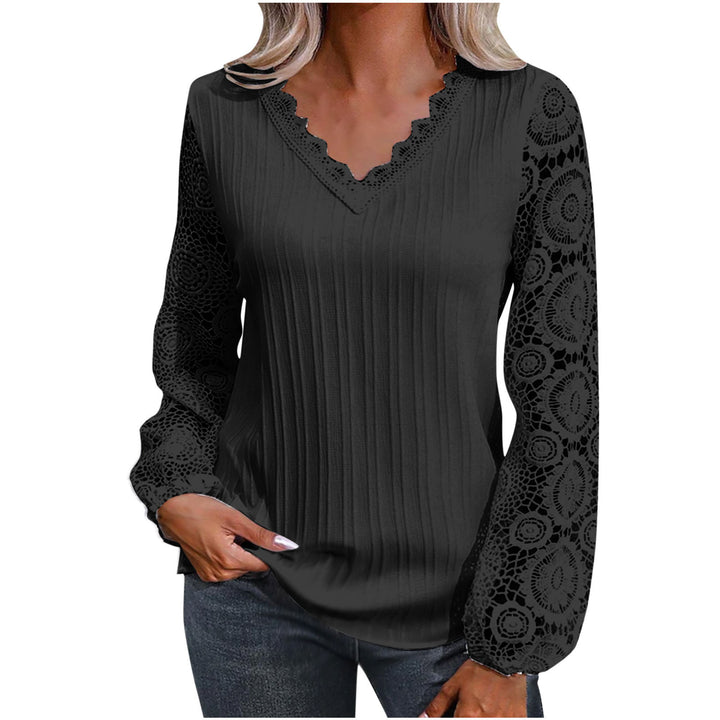 Dame trendy Bluse med spidser Stilla