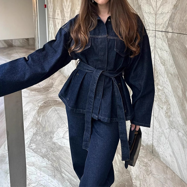 Damer Stilfuld Denim Jakke Stilla