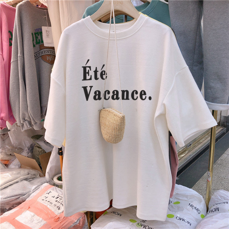 Femme Relaxed Fit Sommer Grafik T-Shirt Stilla