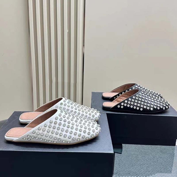 Femme Rhinestone-beslag Undervejs Mules Stilla